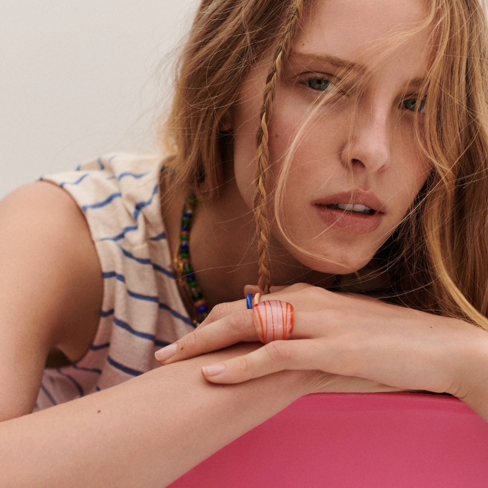 Orange Semi-Transparent Ring